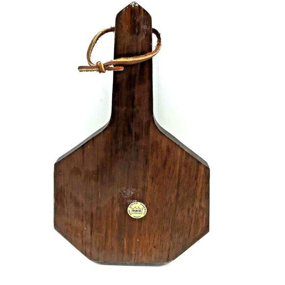 Cheese Cutting Board Hardwood Ceramic Insert  Cheese Knife Japan-Vintage - Picture 3 of 7